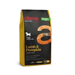 Alleva Natural Suva hrana za štenad malih i srednjih rasa, Sa jagnjetinom i bundevom, 2kg
