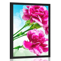Plakat cvet naglja - 30x45 white