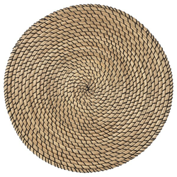 LÄTTAD Stoni podmetač, morska trava/crna, 37 cm