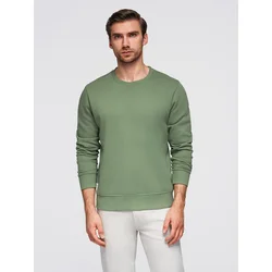 OMBRE Moška majica z okroglim vratom BASIC zelena MDN125406 S