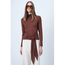 Trend Alacati Stili Ženska bluza Alc-X14652, Braon