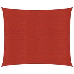 Jedro za zaštitu od sunca 160 g/m2 crveno 7 x 7 m HDPE