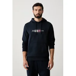 Tommy Hilfiger pulover s kapuco moški bombažen
