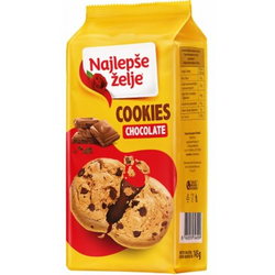 KEKS COOKIES COKOLADA NAJLEPSE ZELJE 145G