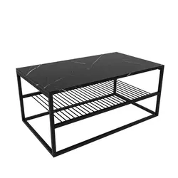 Hanah Home Asude Klub sto, 95x43x55cm, Crni