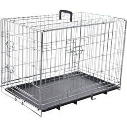 Kovinski boks za pse Keo Flamingo - M - 77 x 47 x 54cm