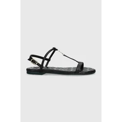 PATRIZIA PEPE BLACK WOMEN'S SANDAL FOOTWEAR