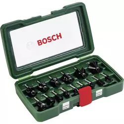 Bosch Accessories 15-dijelni HM komplet glodala 8mm drška Bosch 2607019469 drška - 8 mm
