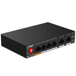 Dahua SG1006P gigabitni PoE switch 6 portova sa 2 uplinka i DIP