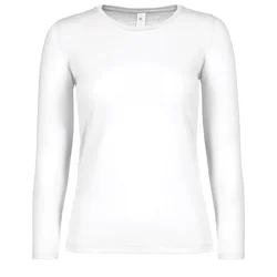 MAJICA DUGI RUKAVI B&C #E150/WOMEN LSL BIJELA XS
