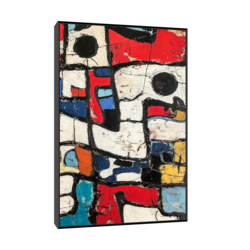 Canvas Slika na platnu Crvena fantazija, 40x60cm, Sa ramom, Crni