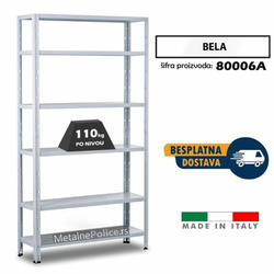 Polica metal-metal 188x100x30 6x110kg