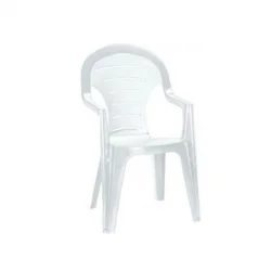 Plastični vrtni stol Bonaire, bel