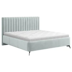 Hom`in OBLAZINJENA POSTELJA 180 cm x 200 cm , tekstil modrosiva