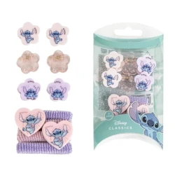 Disney Stich set ukrasnih šnala i gumica za kosu - 10/1| Cerda Beauty | Kozmo Online