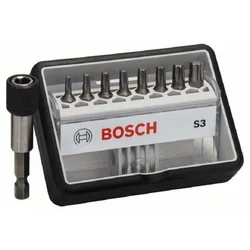Bosch Set bitova odvrtača Robust Line 2607002562, S, Ekstra tvrdi, 25 mm, 9 delova
