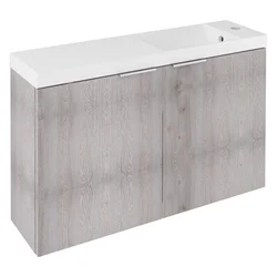 SAPHO Elegantna Kopalniška Omarica LATUS X - Dub Mocca 78,8x50x22cm
