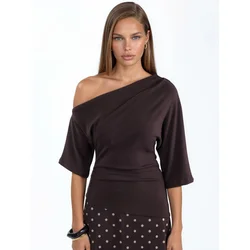 Busem Bluza temno rjava