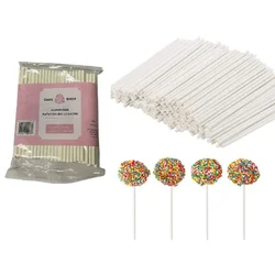 CL Papirnate palčke za lizike Cake Pops 10 cm 100 kosov.