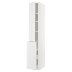 METOD / MAXIMERA Vis.elem. s izvl.funk. 3fi/1vr/2pol, bela/Stensund bela, 40x60x240 cm