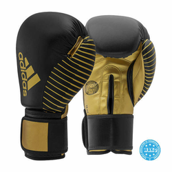 Rokavice za kickboxing Wako | Adidas - 10 OZ, Črna/zlata