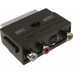 FAST ASIA adapter scart - 3xrca + s-video crni ost01803