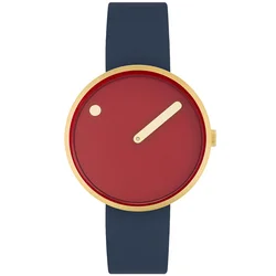 Picto 34097-6714G Unisex Cinnamon Red 34mm 5ATM