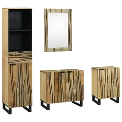 Set namještaja za kupaonicu Zidne 4 pcs Smeđa Konstruirano drvo