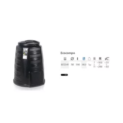 Prosperplast Kompostnik 340L črn