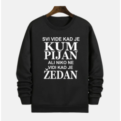 MAFIMI Muški duks Pijani kum, Crni
