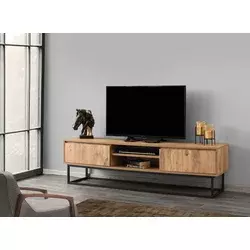 Hanah home TV Komoda Belinda 180 Crno-Hrast