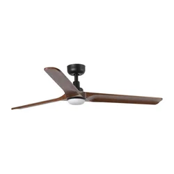 FARO 33809WT1S-LED prigušiva ventilator HEYWOOD L 10W/230V CCT preč.132cm drvo/crna WT+DO