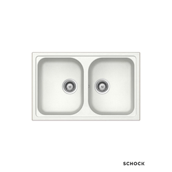 Schock Granitna ugradna sudopera Lithos N200S, 79x50cm, Bela