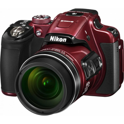 NIKON kompaktni fotoaparat Coolpix P610, rdeč