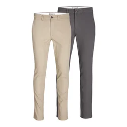 JACK & JONES Chino hlače JJIMarco JJDave grafit/greige