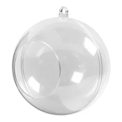 Akrilna krogla za obešanje 8 cm - 5 kosov (plastična krogla)