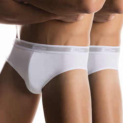 2 pack muških slip gaćica UOMO Bianco