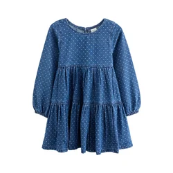 Next Obleka moder denim/svetlo modra