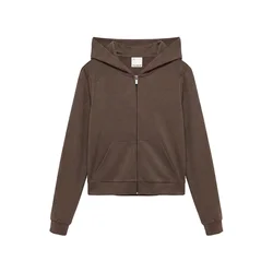 Pull&Bear Jopa na zadrgo rjava
