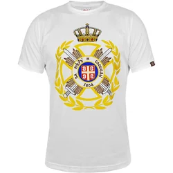011Shop Muška majica kratkih rukava Karađorđeva zvezda, Bela