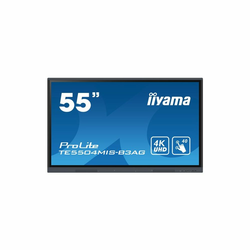 IIYAMA 55 iiWare9 , 40-Points Touch Screen with zero bonding, 3840x2160, UHD IPS panel, Metal Housing, Fan-less, Speakers, VGA, HDMI 3x, USB-C with 65W PD, Audio mini-jack and Optical Out (S/PDIF), Infra-Red Touch, USB Touch Interface, 390cd/m2