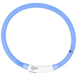 Duvo+ Ogrlica za pse, LED osvetljenje i USB punjenje, 45cm, Plava