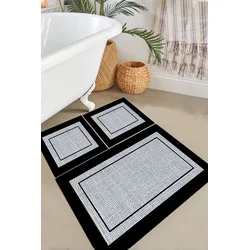Lessentiel Maison Set prostirki za kupatilo Regona, 3 Komada, Siva