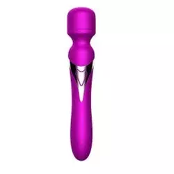 Stimulator klitorisa Silicone Dual Massager, 22.6cm, Ljubičasti