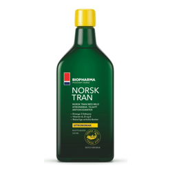 BIOPHARMA PRODUSERT I NORGE Norveško Omega 3 ulje za decu, trudnice i dojilje sa ukusom limuna 500 ml 107389