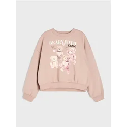 Sinsay - Crewneck dukserica sa printom medvedića - lila