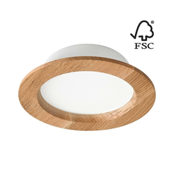 LED ugradna svetiljka WOODY SPOT LED/12,5W/230V 4000K hrast O 16 cm