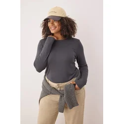 Trendyol Curve Ženska bluza Tbbaw25Af00027, Tamnosiva