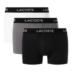 Kratke hlače Lacoste Microfiber Trunks 3-Pack Black/Lead Grey-White XL