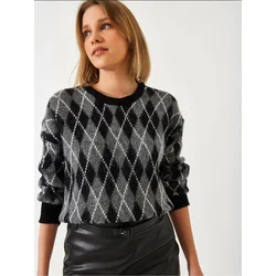 Bianco Lucci Pulover Pullover črna